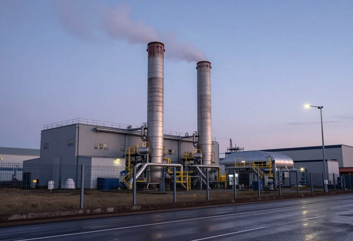 Combined cycle gas turbine generation facility in northern England